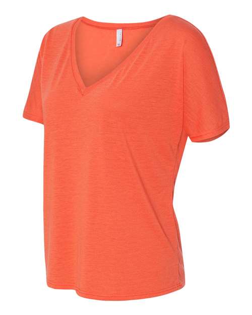 Bella + Canvas 8815 Ladies' Slouchy V-Neck T-Shirt #color_CORAL