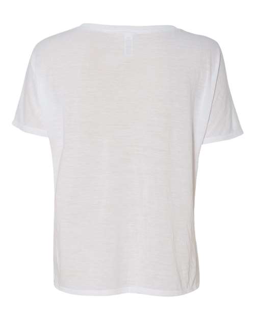 Bella + Canvas 8815 Ladies' Slouchy V-Neck T-Shirt #color_WHITE