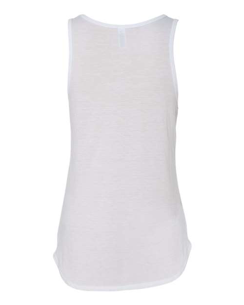 Bella + Canvas B8805 Ladies' Flowy V-Neck Tank #color_WHITE