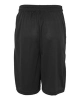 "Badger 4119 B-Core 10" Shorts with Pockets #color_Black"