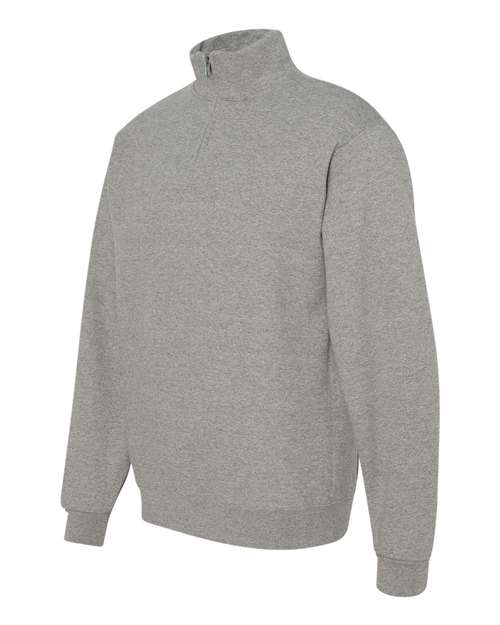 Jerzees 995M Adult NuBlend Quarter-Zip Cadet Collar Sweatshirt #color_OXFORD
