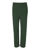 Jerzees 974MP Adult NuBlend Open-Bottom Fleece Sweatpants #color_FOREST GREEN