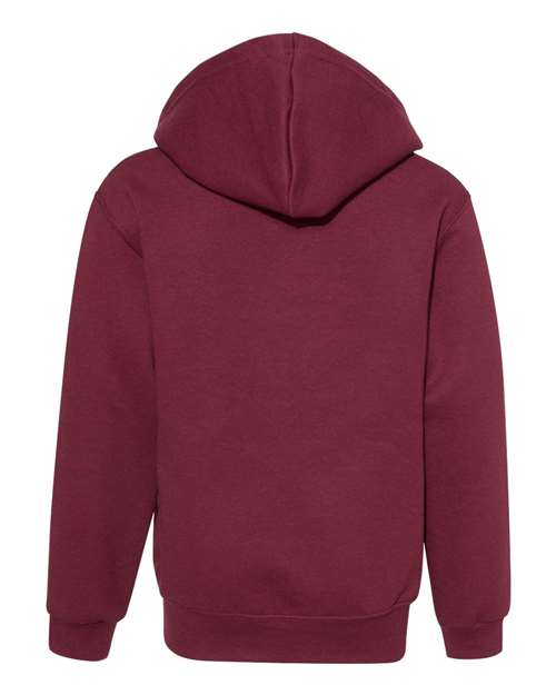Jerzees 993B Youth NuBlend Fleece Full-Zip Hooded Sweatshirt #color_MAROON