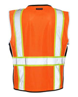 Kishigo 1513-1514 Premium Black Series Heavy-Duty Vest #color_Orange