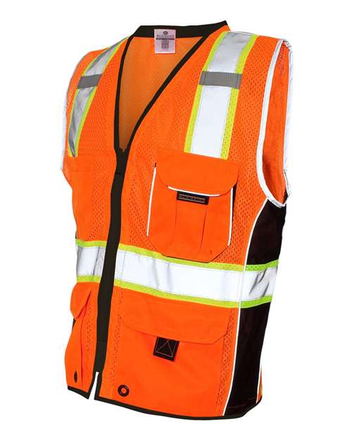 Kishigo 1513-1514 Premium Black Series Heavy-Duty Vest #color_Orange