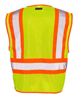 Kishigo 1055-1056 Ultra-Cool Contrasting Mesh Vest #color_Lime