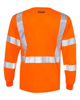 Kishigo 9145-9146 Long Sleeve Class 3 T-Shirt #color_Orange
