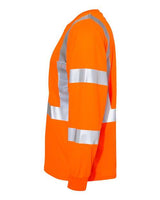 Kishigo 9145-9146 Long Sleeve Class 3 T-Shirt #color_Orange