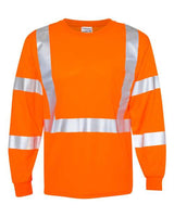Kishigo 9145-9146 Long Sleeve Class 3 T-Shirt #color_Orange