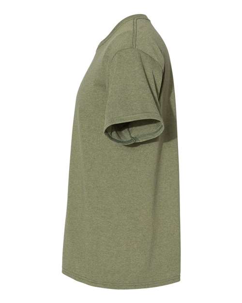 Hanes 5170 Unisex 50/50 T-Shirt #color_HEATHER GREEN