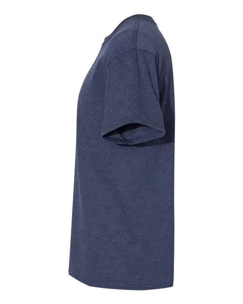 Hanes 5170 Unisex 50/50 T-Shirt #color_HEATHER NAVY