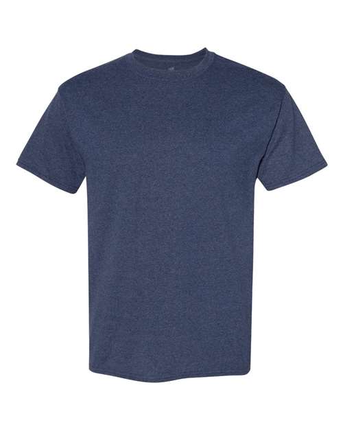 Hanes 5170 Unisex 50/50 T-Shirt #color_HEATHER NAVY
