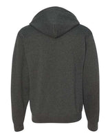 Jerzees 993 Adult NuBlend Fleece Full-Zip Hooded Sweatshirt #color_BLACK HEATHER