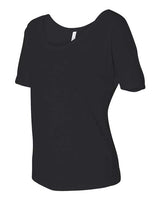 Bella + Canvas 8816 Ladies' Slouchy Scoop-Neck T-Shirt #color_BLACK