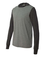 Bella + Canvas 3512 Unisex Jersey Long-Sleeve Hoodie #color_DP HT/ DK GRY HT