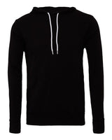 Bella + Canvas 3719 Unisex Sponge Fleece Pullover Hooded Sweatshirt #color_BLACK