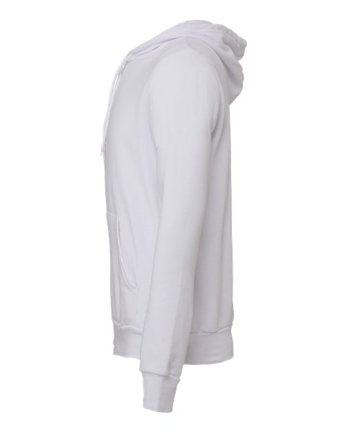 Bella + Canvas 3719 Unisex Sponge Fleece Pullover Hooded Sweatshirt #color_WHITE
