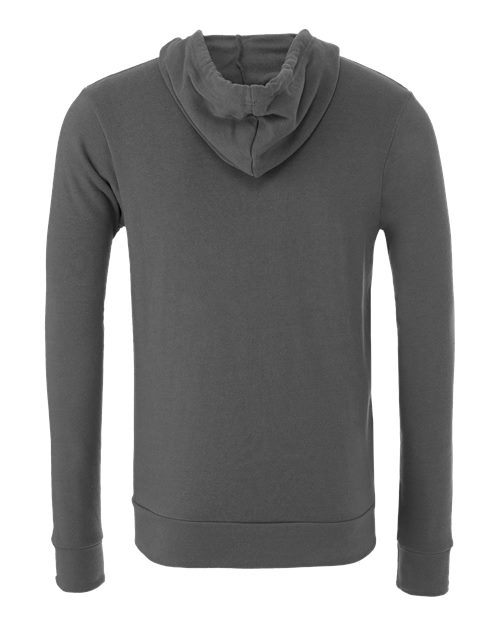 Bella + Canvas 3739 Unisex Poly-Cotton Fleece Full-Zip Hooded Sweatshirt #color_ASPHALT