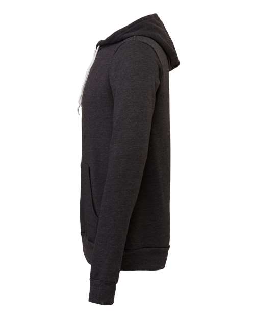 Bella + Canvas 3719 Unisex Sponge Fleece Pullover Hooded Sweatshirt #color_DK GRAY HEATHER