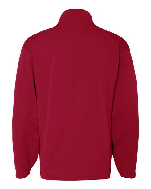 Badger 1480 Performance Fleece Quarter-Zip Pullover #color_Red