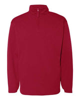 Badger 1480 Performance Fleece Quarter-Zip Pullover #color_Red
