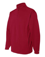 Badger 1480 Performance Fleece Quarter-Zip Pullover #color_Red
