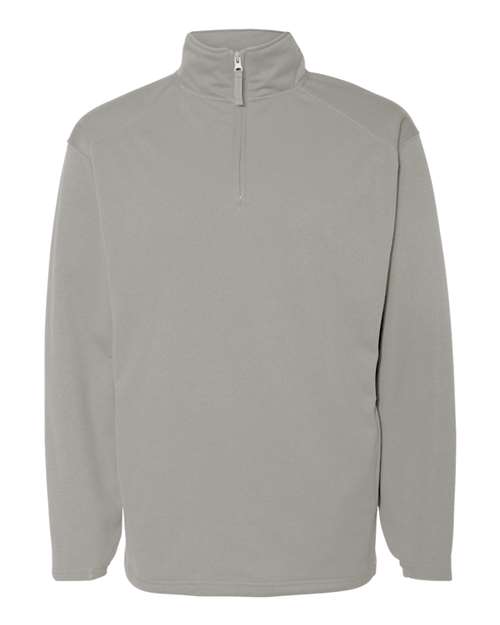 Badger 1480 Performance Fleece Quarter-Zip Pullover #color_Silver