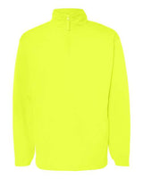 Badger 1480 Performance Fleece Quarter-Zip Pullover #color_Safety Yellow