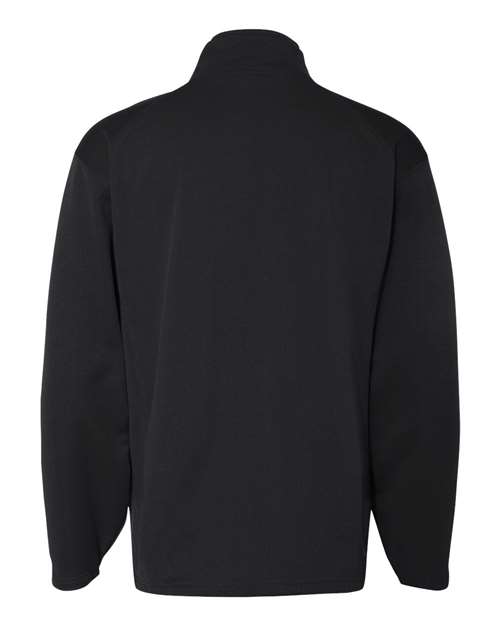 Badger 1480 Performance Fleece Quarter-Zip Pullover #color_Black
