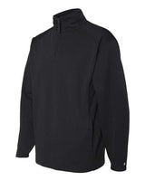 Badger 1480 Performance Fleece Quarter-Zip Pullover #color_Black