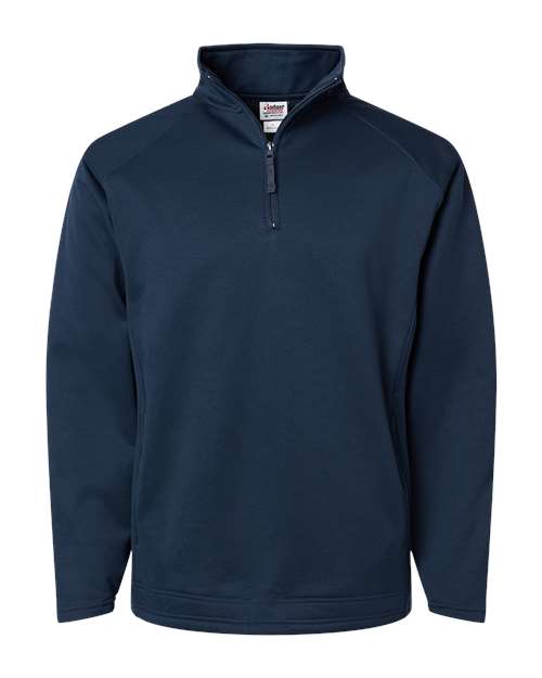 Badger 1480 Performance Fleece Quarter-Zip Pullover #color_Navy