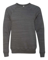 Bella + Canvas 3901 Unisex Sponge Fleece Crewneck Sweatshirt #color_DK GRY MRBLE FLC