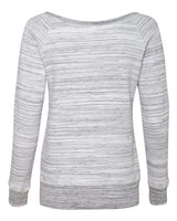 Bella + Canvas 7501 Ladies' Sponge Fleece Wide Neck Sweatshirt #color_LT GREY MARBLE