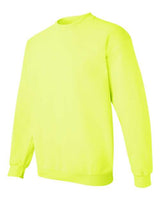 Gildan G180 Adult Heavy Blend 50/50 Fleece Crew #color_SAFETY GREEN