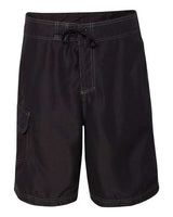 Burnside B9301 Men's Solid Board Short #color_BLACK