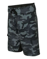 Burnside B9371 Men's Dobby Stretch Board Short #color_BLACK CAMO