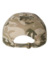 Valucap VC300A Bio-Washed Classic Dad Hat #color_Tan Camo