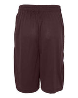 "Badger 4119 B-Core 10" Shorts with Pockets #color_Maroon"