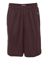 "Badger 4119 B-Core 10" Shorts with Pockets #color_Maroon"