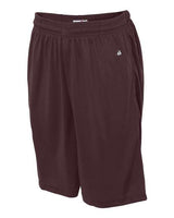 "Badger 4119 B-Core 10" Shorts with Pockets #color_Maroon"