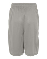 "Badger 4119 B-Core 10" Shorts with Pockets #color_Silver"