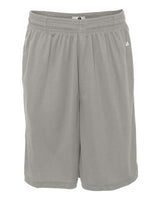 "Badger 4119 B-Core 10" Shorts with Pockets #color_Silver"
