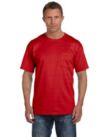 Fruit of the Loom 3931P Adult HD Cotton Pocket T-Shirt