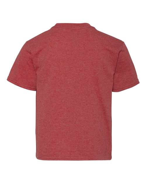Jerzees 29B Youth DRI-POWER ACTIVE T-Shirt #color_VINTAGE HTH RED