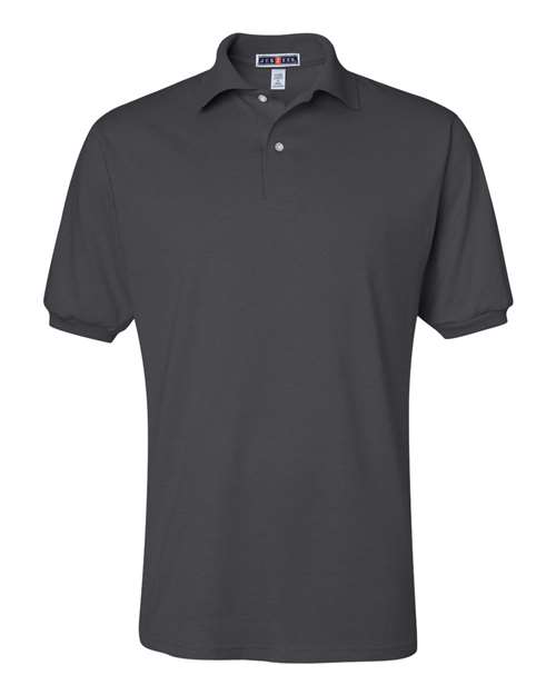 Jerzees 437 Adult SpotShield Jersey Polo #color_CHARCOAL GREY