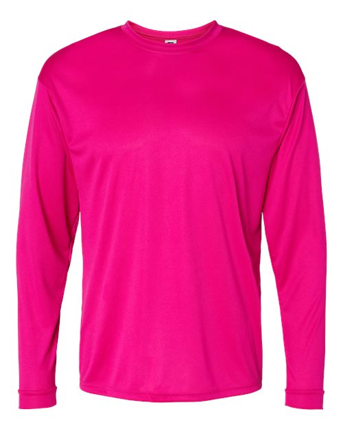 C2 Sport 5104 Performance Long Sleeve T-Shirt #color_Hot Pink