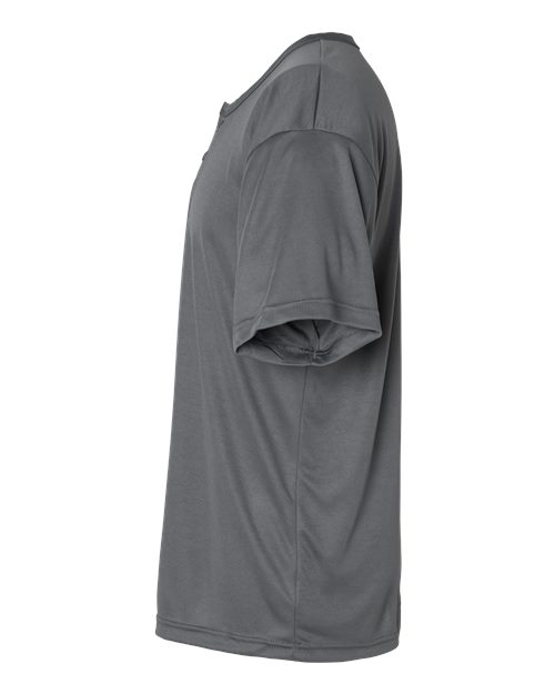 Alleson Athletic 7930 B-Core Placket Jersey #color_Graphite