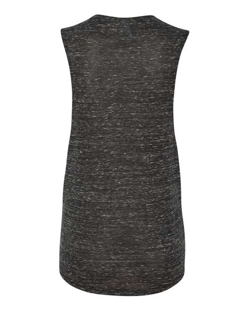 Bella + Canvas B8803 Ladies' Flowy Scoop Muscle Tank #color_BLACK MARBLE
