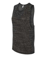 Bella + Canvas B8803 Ladies' Flowy Scoop Muscle Tank #color_BLACK MARBLE