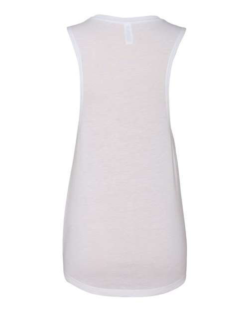 Bella + Canvas B8803 Ladies' Flowy Scoop Muscle Tank #color_WHITE